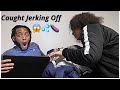 CAUGHT JERKING OFF “PRANK” ON GIRLFRIEND 💦🍆