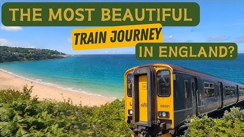 St Erth to St Ives Cornwall train journey on a sunny day 🌞🌞 The most beautiful train journey