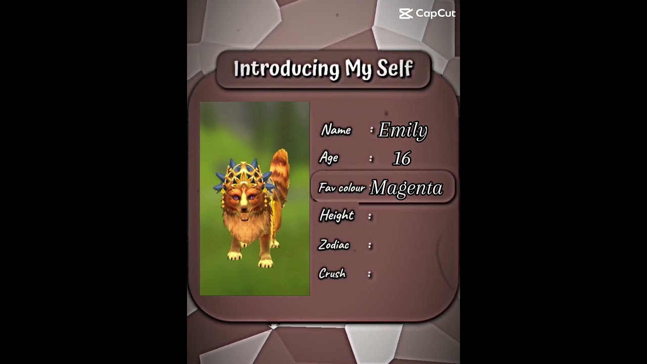 Introducing Myself 😄💖 #wildcraft