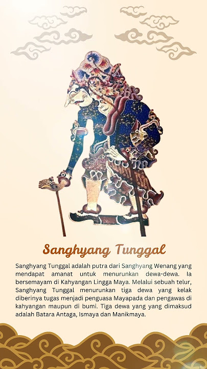 Sanghyang Tunggal... #wayangkulit #ensiklopediawayangkulit