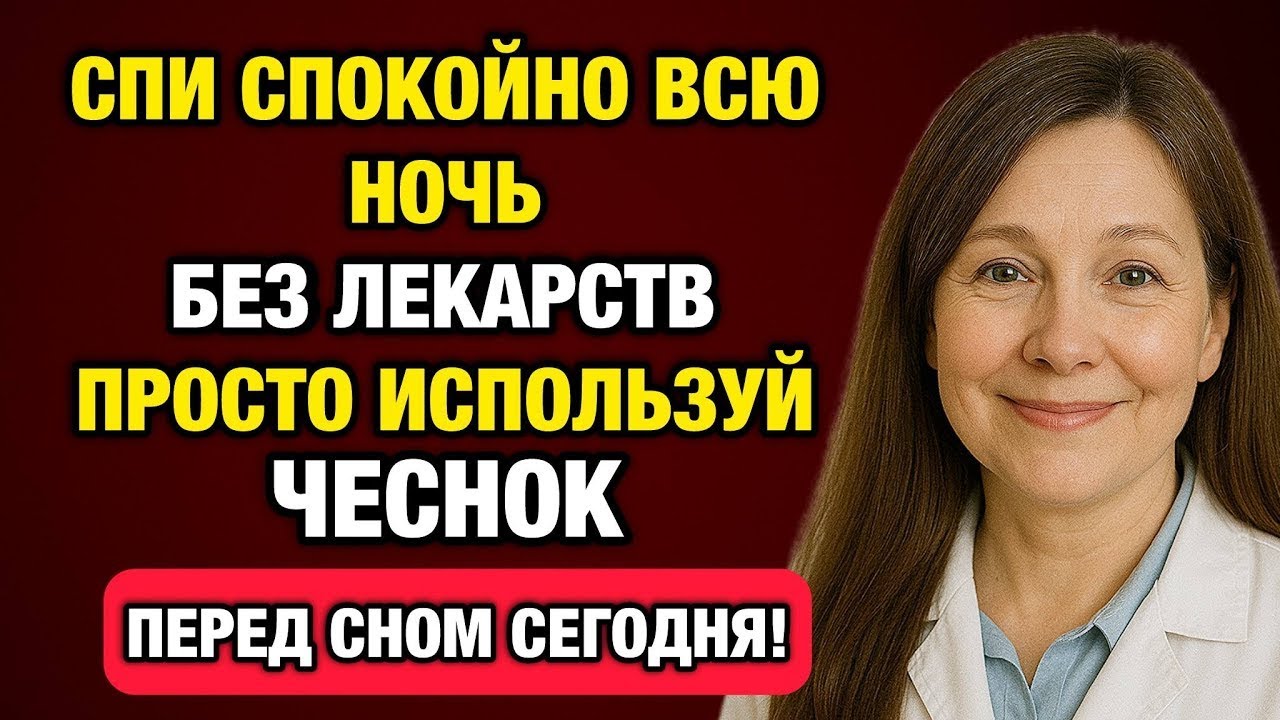 Пожилые не спят по ночам? Используйте чеснок вот так — и сон вернётся уже через 3 дня!