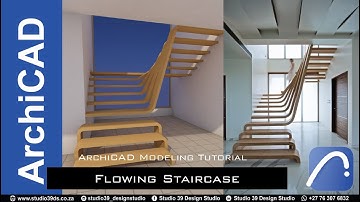 Flowing Staircase | ArchiCAD Modeling Tutorial