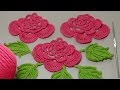 Вязание РОЗЫ для ирландского кружева. Вязание на бурдоне. Rose Crochet