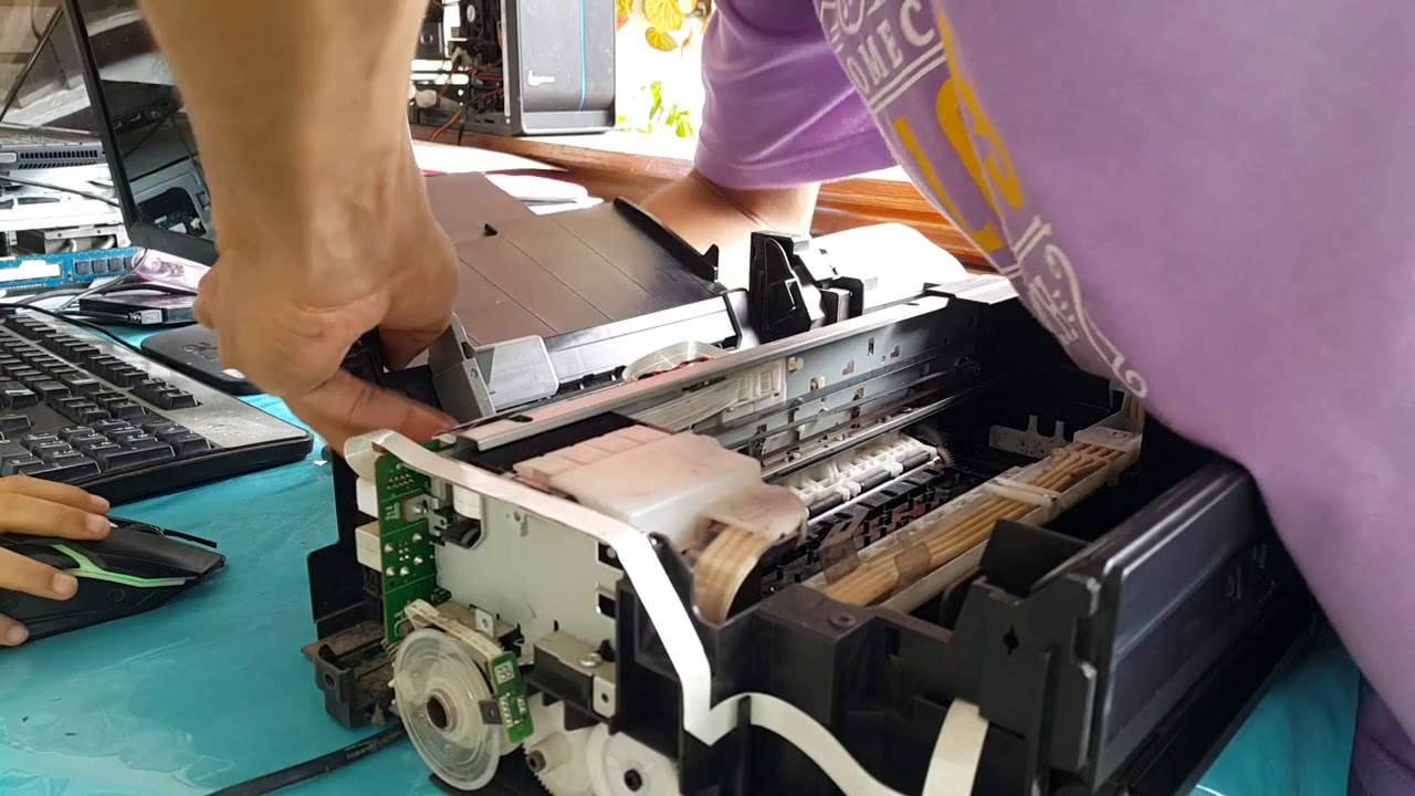 EPSON L220 PAPER JAM BLINKING BOTH LIGHTS YouTube