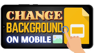 Put a Background on your Slides in Google Slides Mobile (Change Background)