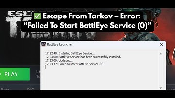 Herstel Escape From Tarkov-fout 