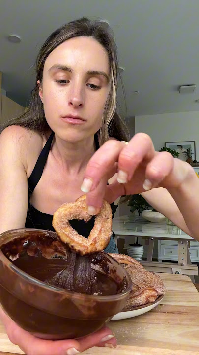 Churros! 🍫 #churros #dessert #baking #recipe #sourdough
