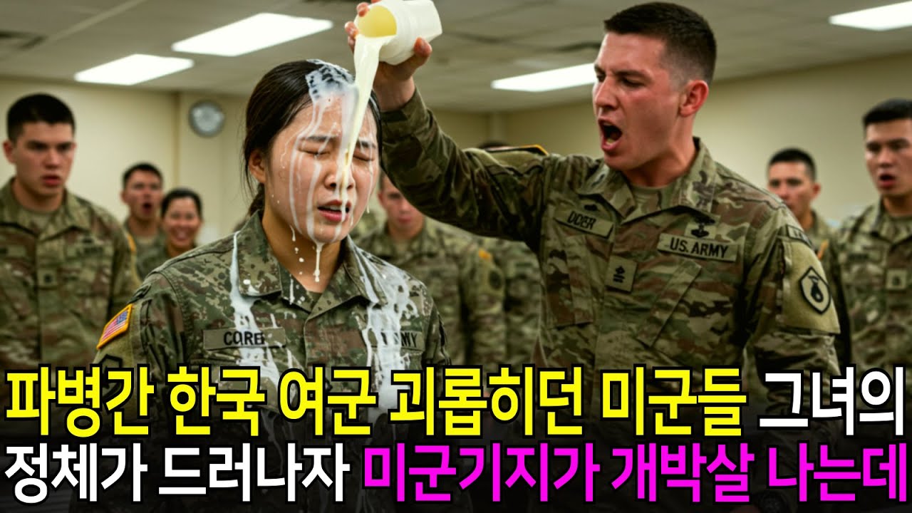 한국 여군 모욕한 미군들은 그녀의 정체가 드러나자 미군기지가 개박살나는데