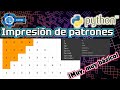 📐 + 🐍 Impresión de patrones y figuras de secuencias | Python desde cero | ¡Muy Básico!