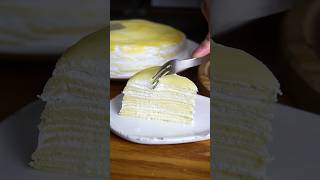 材料3つ!レンジで1分だけ!ミルクレープ作り方!#簡単レシピ