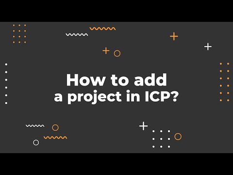 How to add a project in IC Project? Social Video