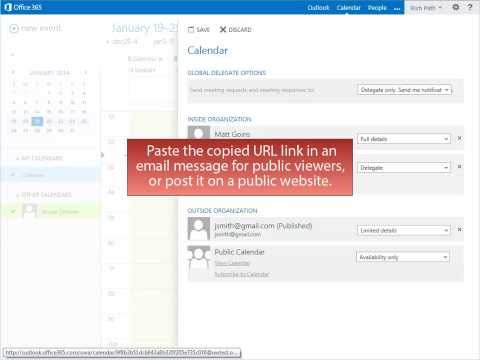 Calendar Sharing - Office 365 Outlook Web App - Calendar