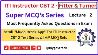 ITI Instructor CBT 2 | Most Expected Questions | Fitter | Turner | Mechanical | Lecture 1 screenshot 3