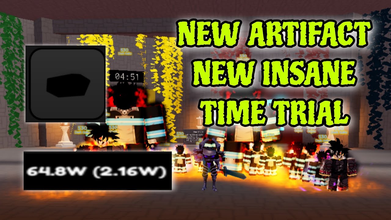 Go Insane Time Trial With 64.8W DPC + New Artifact In Anime Fighters ...