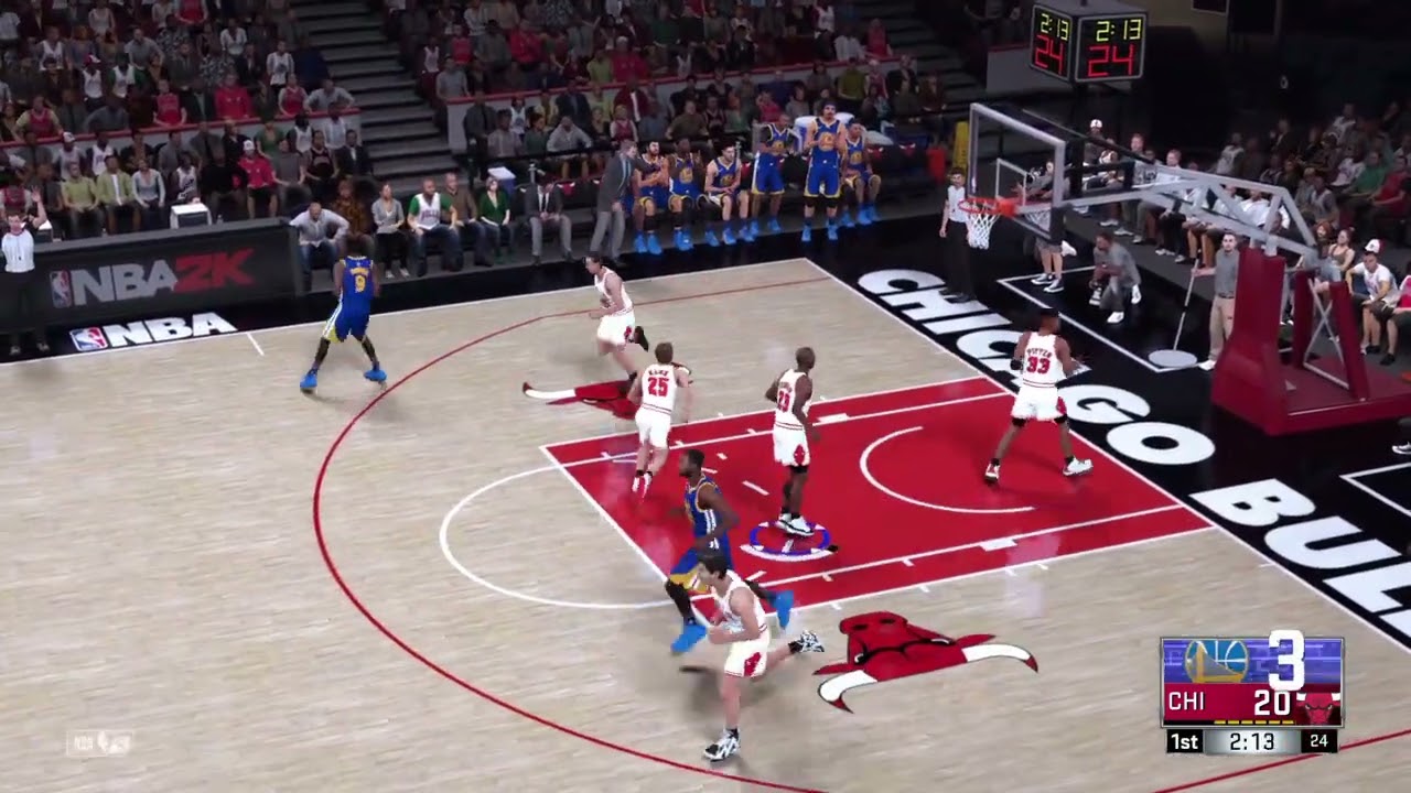 '96 Bulls vs '16 Warriors Late 1Q