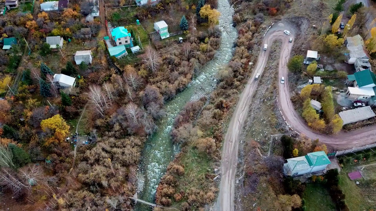 Drone shots. Kyrgyzstan. Baitik