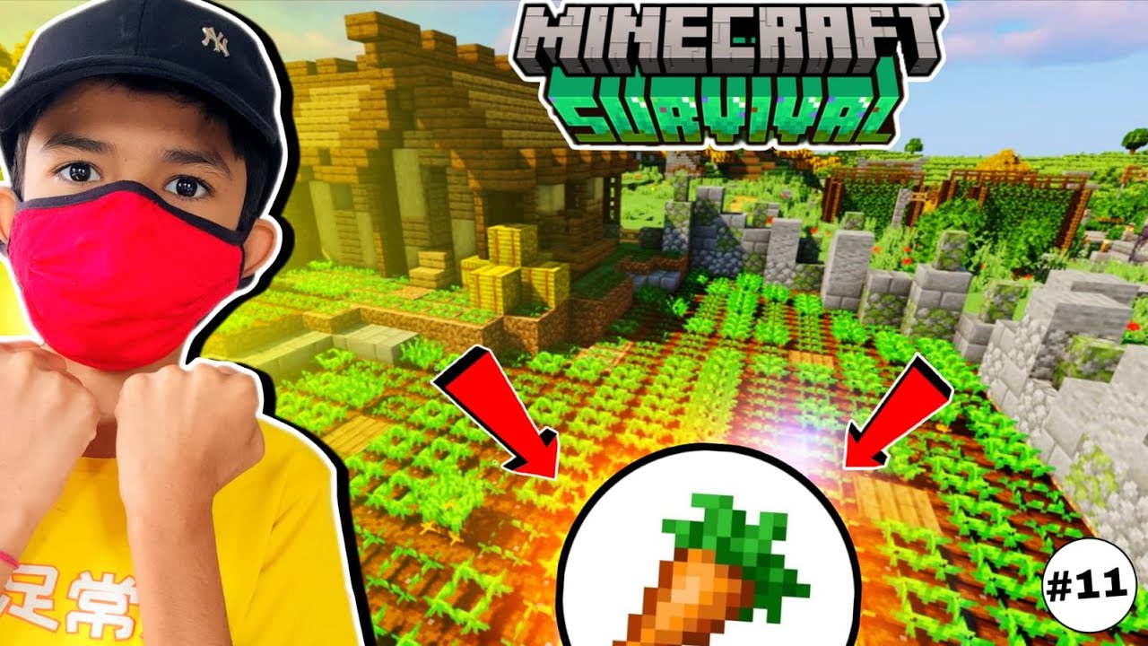 BIGGEST CARROT FARM | MINECRAFT SURVIVAL EP-11