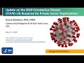 CDC Partner Update on COVID-19: Private Sector - May 11, 2020