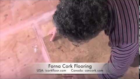 how to install cork flooring tiles