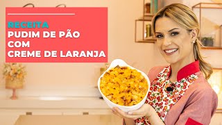 Pudim de pão com creme de laranja e damascos da Beca Milano