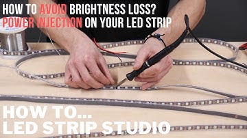 Power injection / How to prevent brightness loss on your LED Strip?