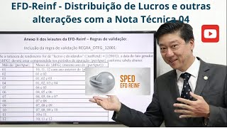 EFD-Reinf - Novidades na Distribuição de Lucros - Nota Técnica 04/23 - e demais alterações - R-4000