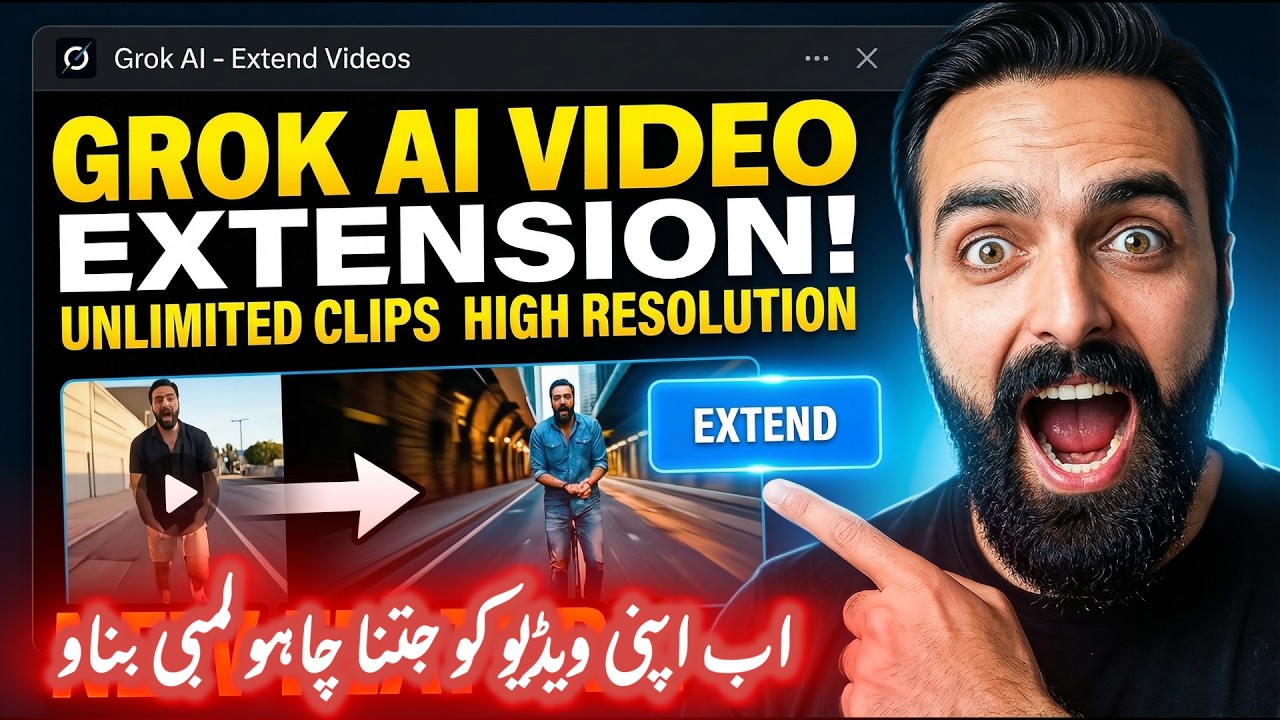 How to Extend Videos in Grok AI – NEW Feature Explained - YouTube