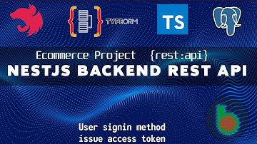 Nestjs backend rest api - Ecommerce project. User sign in method & issue access token