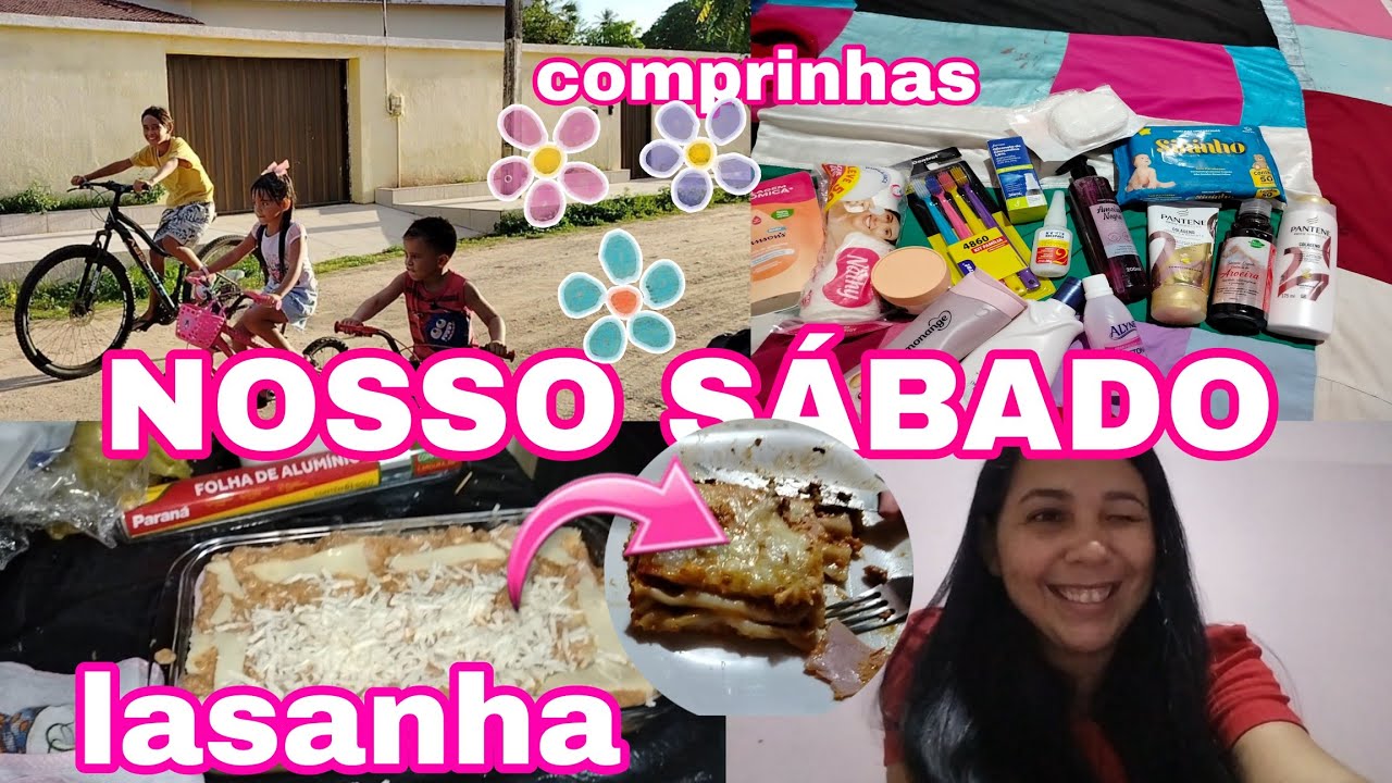 VLOG/NOSSO SÁBADO/COMPRAS/LASANHA E MUITO MAS....