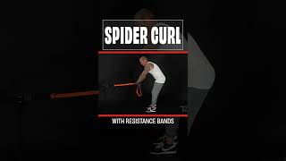 Build Bigger Biceps | Spider Curl using only a Resistance Band