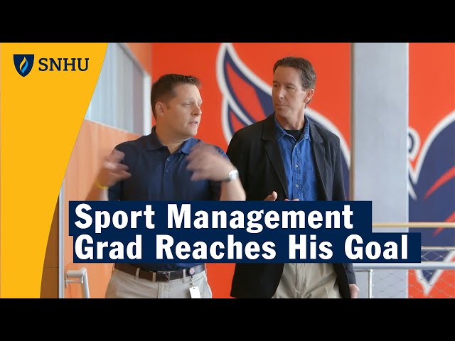 Sport Management Degree Gave Grad a Shot at His Goal