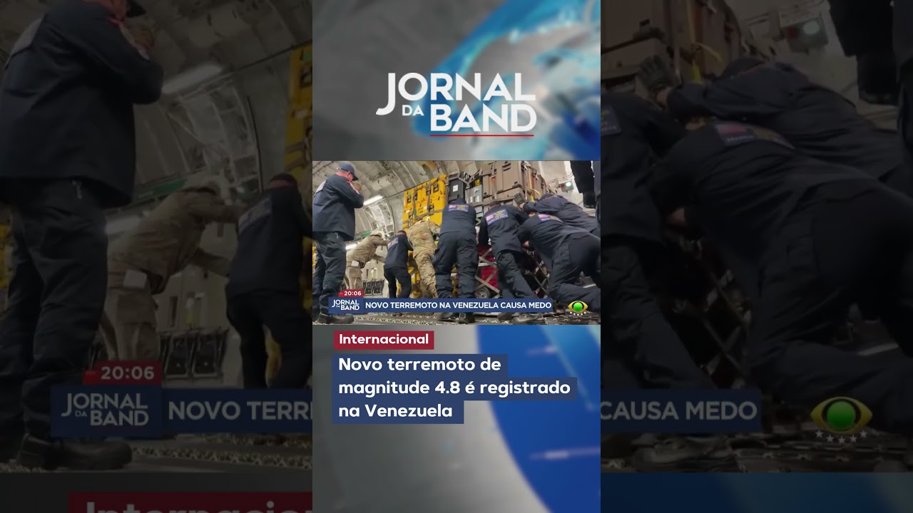 Novo terremoto de magnitude 4.8 é registrado na Venezuela | Jornal da Band