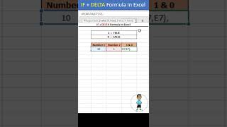 IF + DELTA Formula In Excel #excel #exceltips #shorts #exceltutorial #msexcel #microsoftexcel