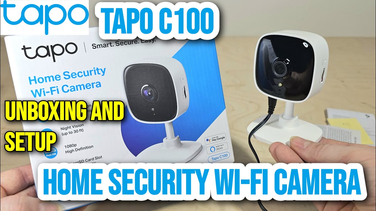 TAPO C100 Home Security Wi-Fi Camera *UNBOXING AND SETUP INSTALLATION WITH  TAPO APP* 