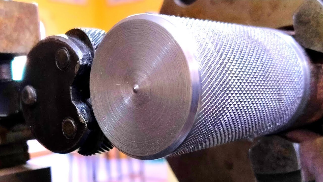 knurling operation on lathe machine with tool settings knurling Lathe