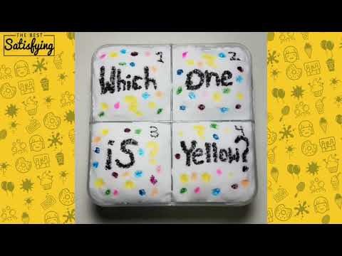 GUESS THE COLOR HIDE IN THE SLIME VIDEO L Most Satisfying Guess The Slime ASMR Compilation #1