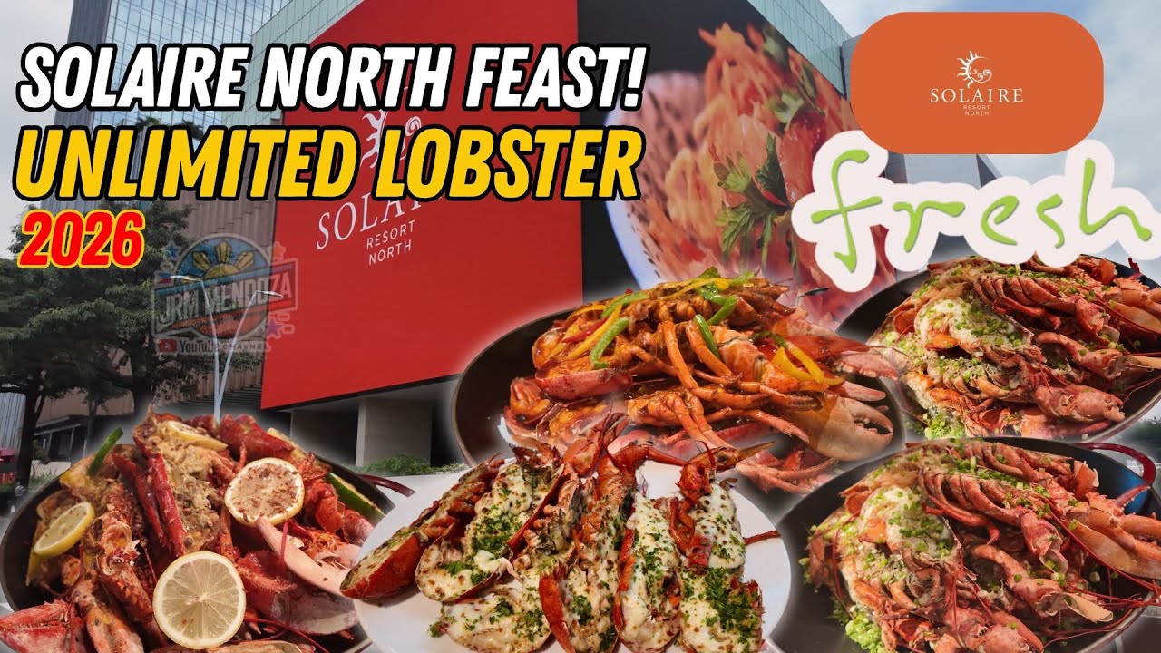 [4K] UNLIMITED LOBSTER AT FRESH BUFFET SOLAIRE NORTH | Luxury Buffet Food Tour | Best Buffet in QC?