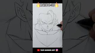 Drawing Super Saiyan 3 GOKU From Dragon Ball Super! #shorts #goku #art