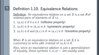 Abstract Algebra 2 - Equivalence Relations to Functions (Mappings)