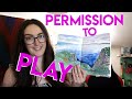 Permission to PLAY (watercolor, gouache & ink) ✶ Long Sketchbook & Chat Session