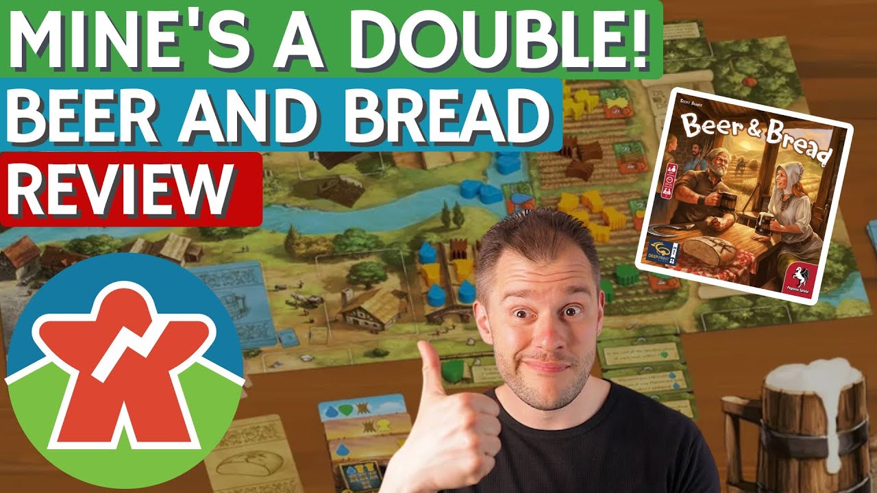 Beer and Bread Board Game Review Mine's A Double Please! YouTube