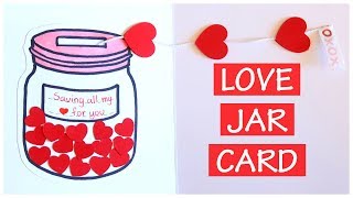 DIY | Saving All My Love For You | Love Jar Card Tutorial | Explosion Box Scrapbook Idea