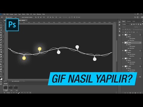 HAREKETLİ GIF Yapmak ve Animasyonu GIF Olarak Kaydetmek | Photoshop Dersleri