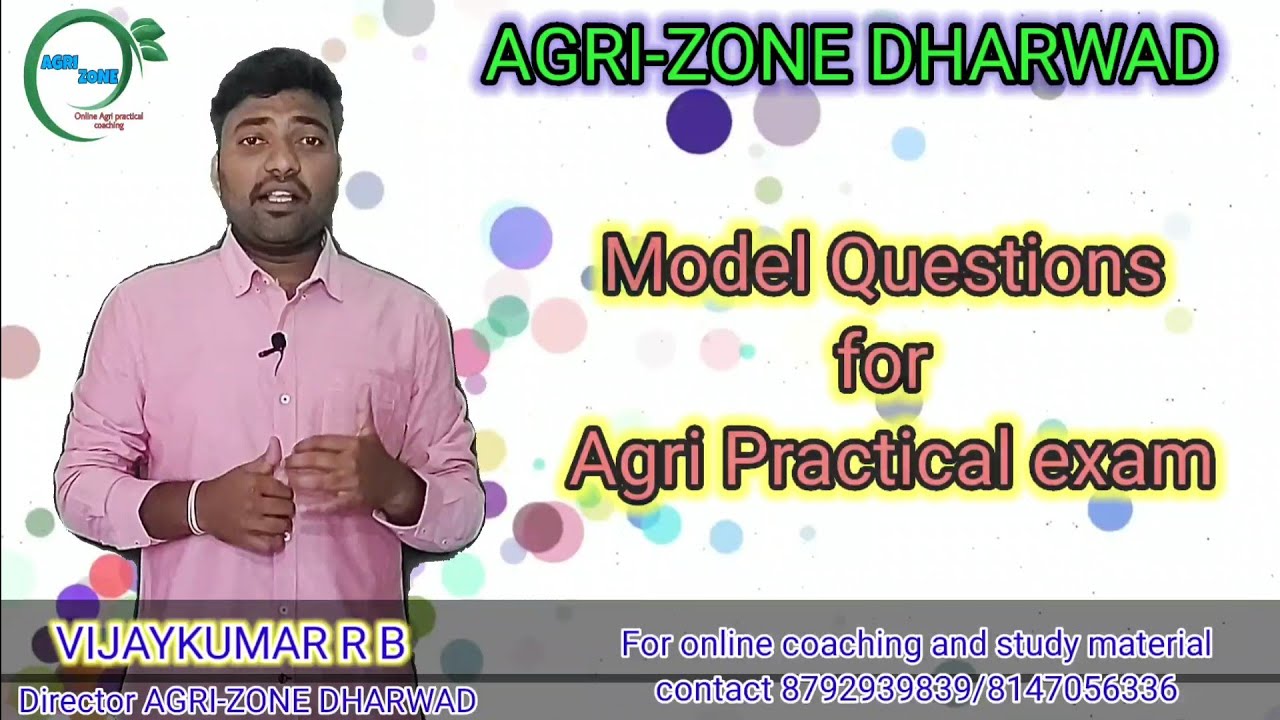 AGRICULTURE PRACTICAL EXAM MODEL QUESTIONS - YouTube
