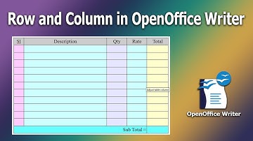 How to Add Row and Column in OpenOffice Writer Document