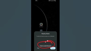 Nearby share not working (Failed to enable Bluetooth)