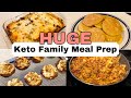 Huge Keto Family Weekly Meal Prep| Keto Cream Cheese Pumpkin Muffins, Pancakes, Casserole