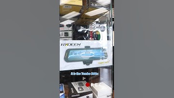 TOMBO 360X is a touchscreen 10-inch frameless rearview mirror with built-in dash cam/HD monitor