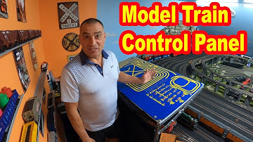 Model Train Control Panel - Check out this really cool control panel on my model railroad!
