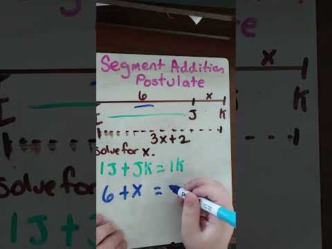 Segment Addition Postulate - Solving for x
